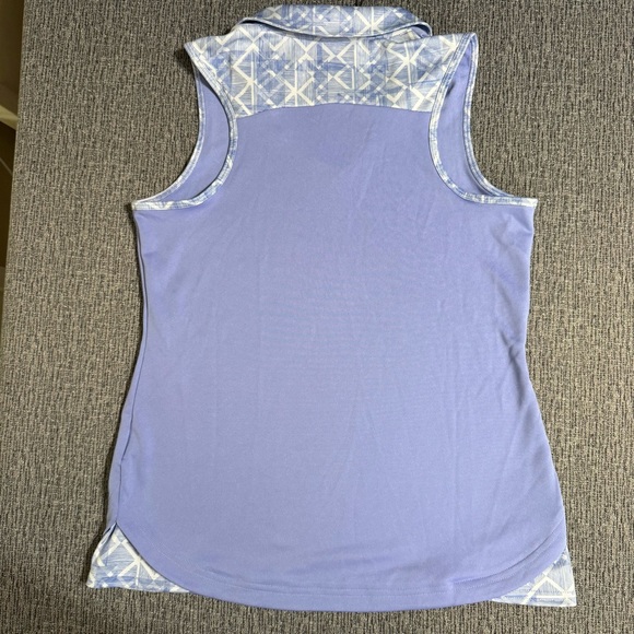 Adidas Women’s Golf Fashion Print Sleeveless Polo - Picture 5 of 11